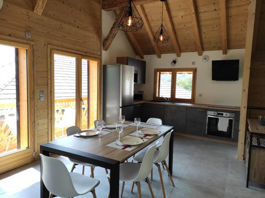 L'Echappee Belle En Montagne - Site Location-Chalet Mieussy Extérieur photo