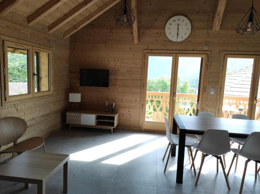 L'Echappee Belle En Montagne - Site Location-Chalet Mieussy Extérieur photo
